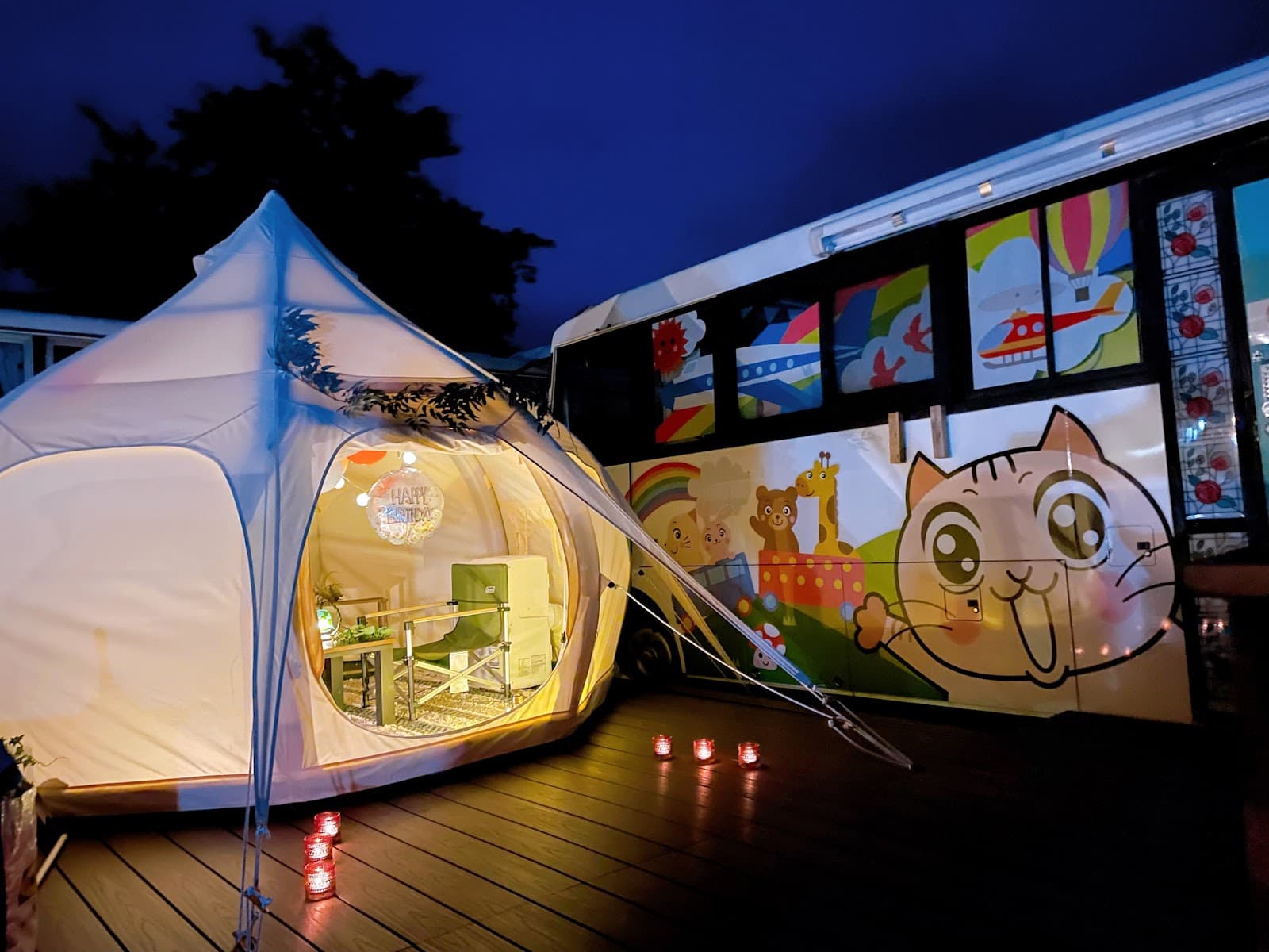 河口湖クラフトパーク(BUS CAMP)