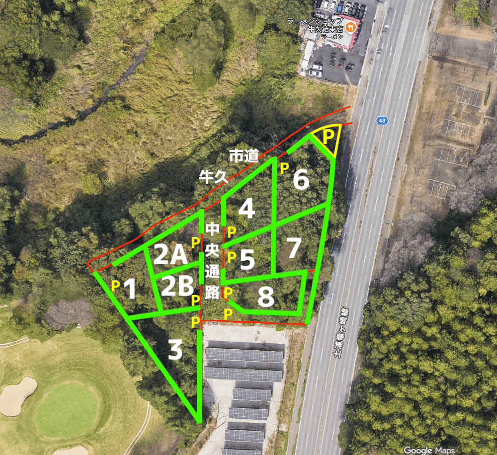 年間貸キャンプサイト