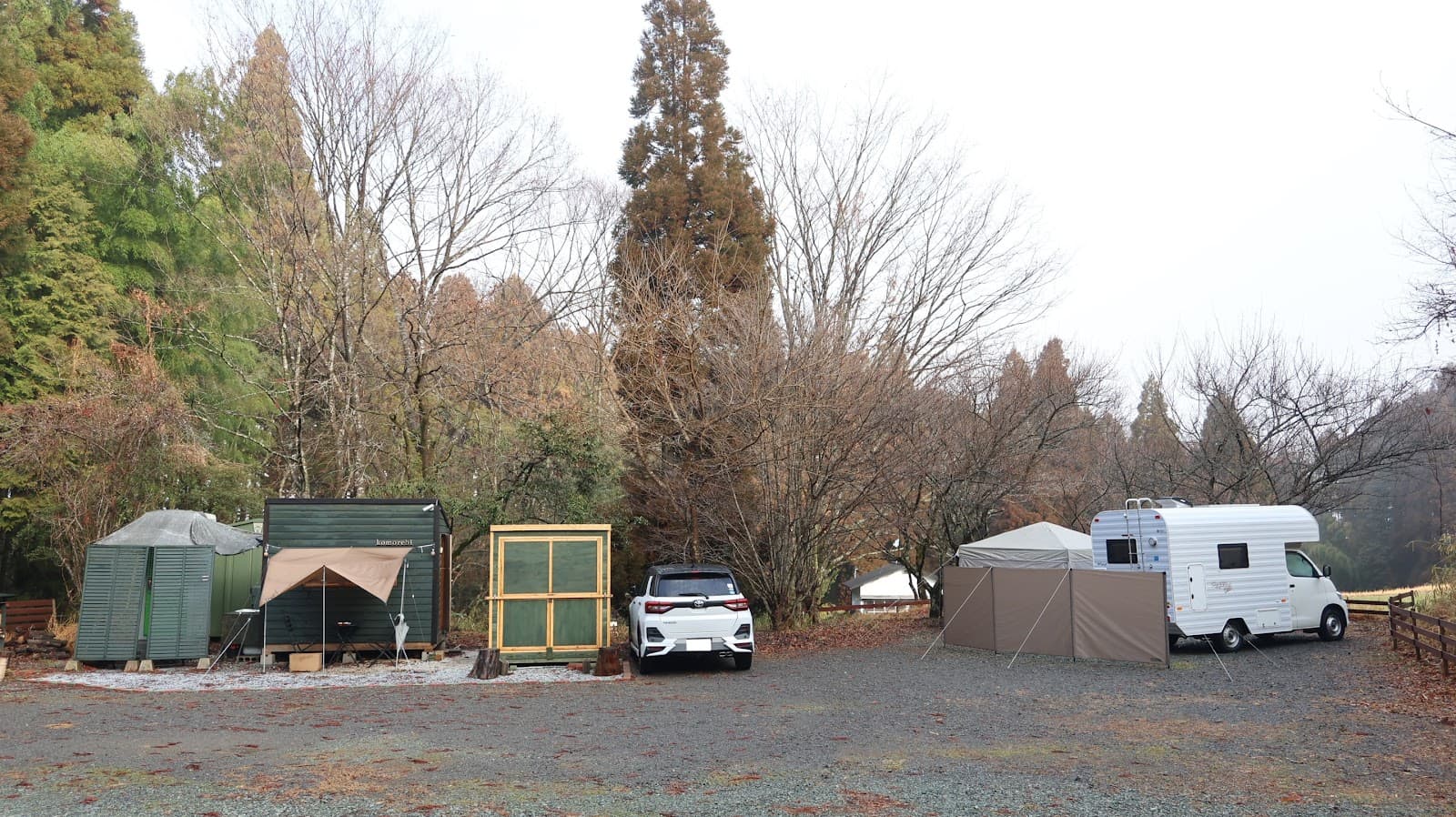 南阿蘇木洩れ日。キャンプ場