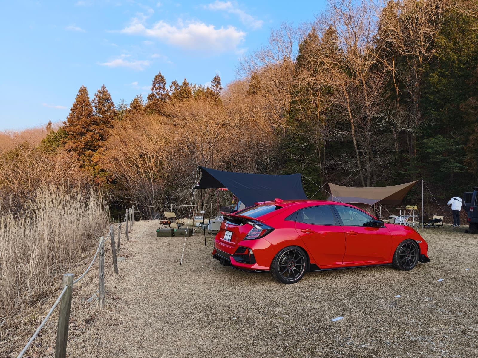 スノーピーク箕面キャンプフィールド サイトD高台